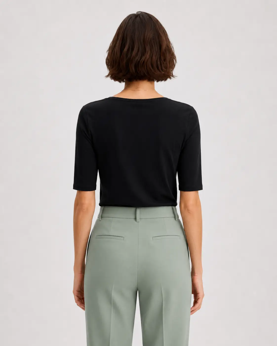 Slim Stretch Scoop Top - Image 3