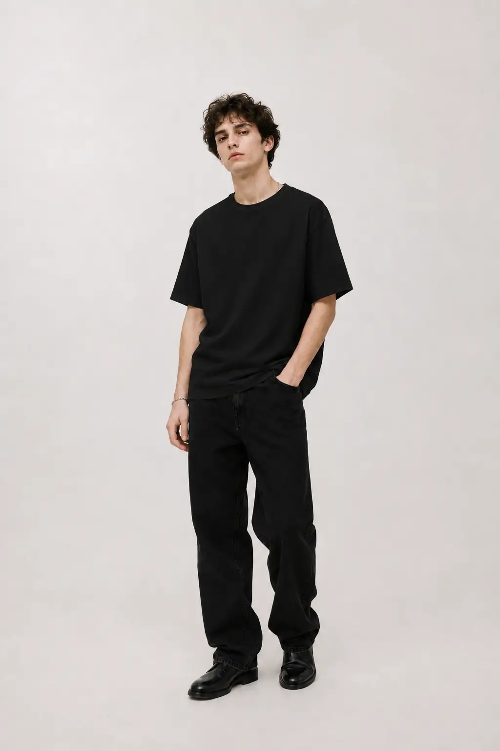 black heavy cotton t shirts